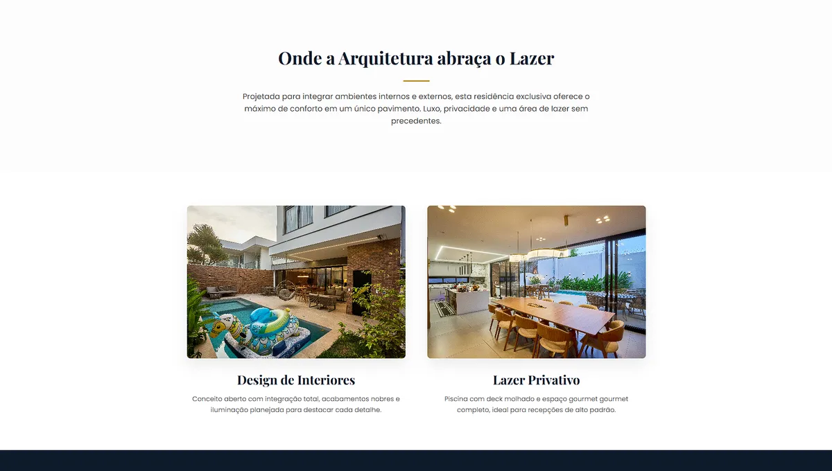 Print da seção de lazer Residencial Oásis